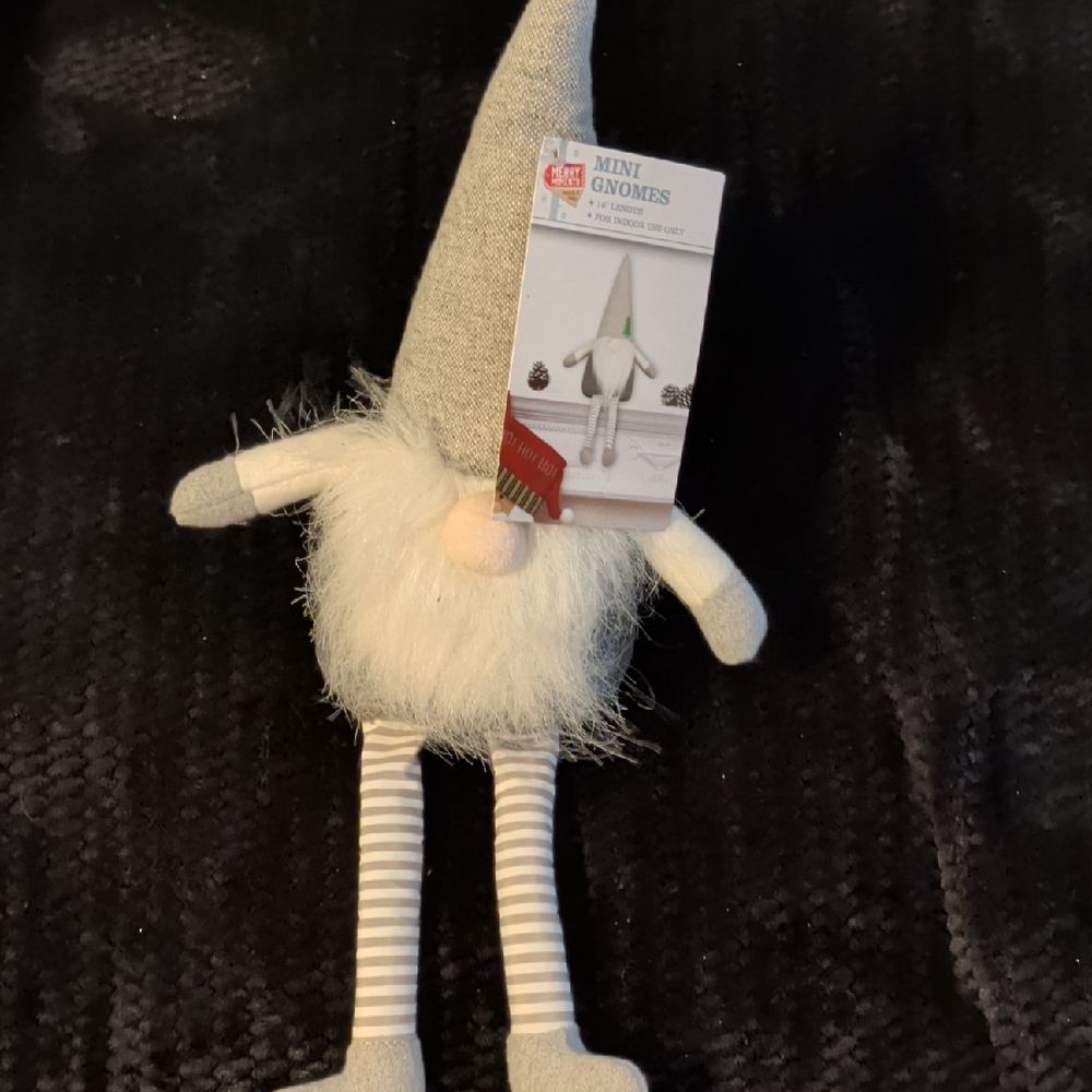 Mini Gnome Plush with Striped Legs